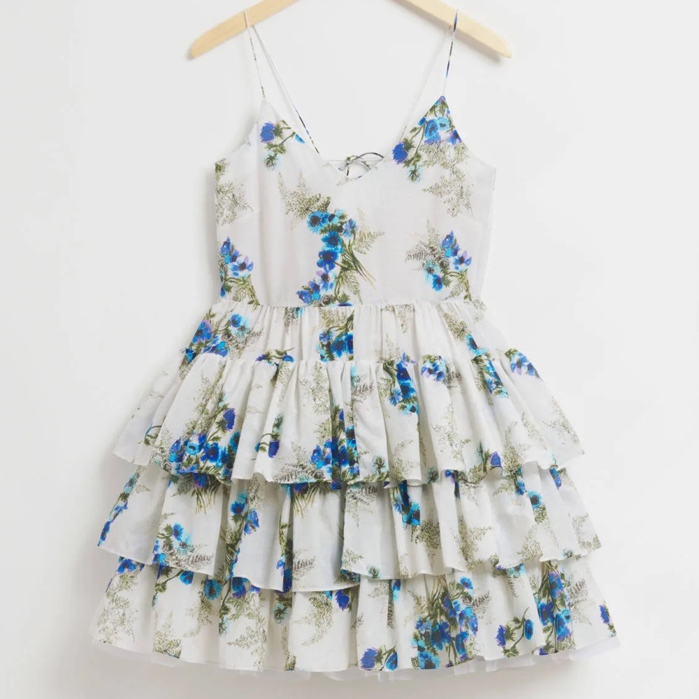 & Other Stories Women's Strappy Silk-blend Layered Dress
